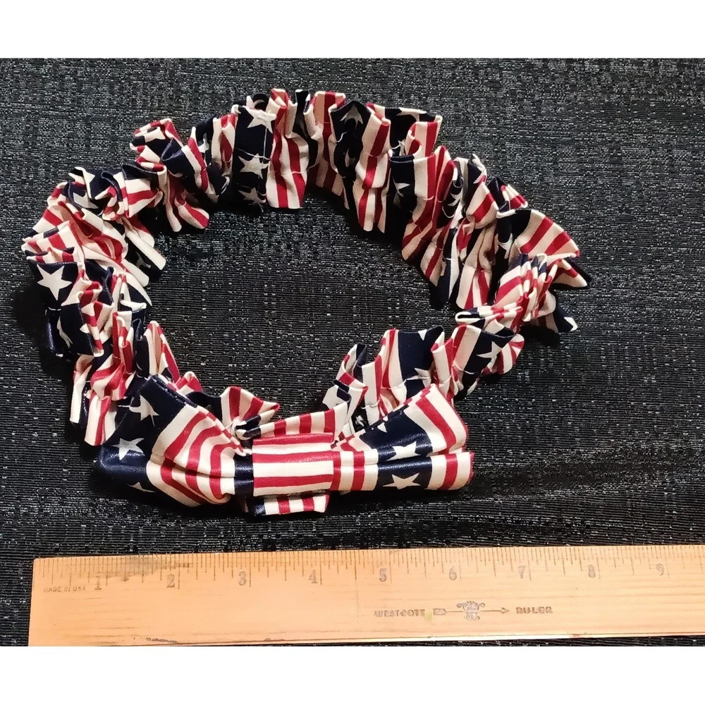 Longaberger Basket Garter Medium All American Stars Stripes Red White Blue 22845